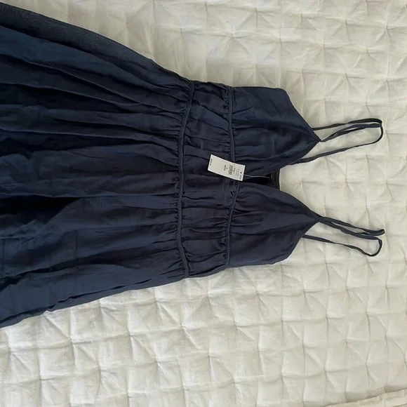 banana republic usa cotton silk dress Isa Cotton-Silk Dress